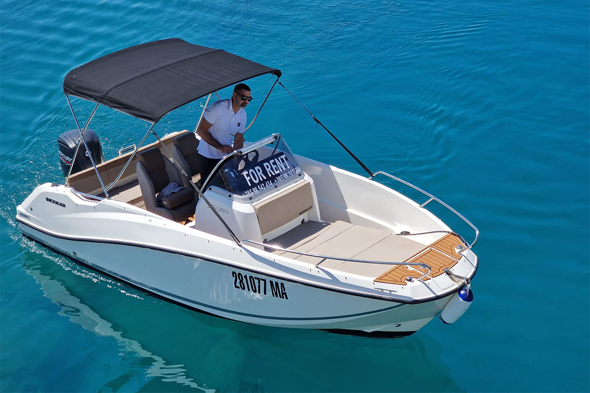 Quicksilver 555 Open boat for rent